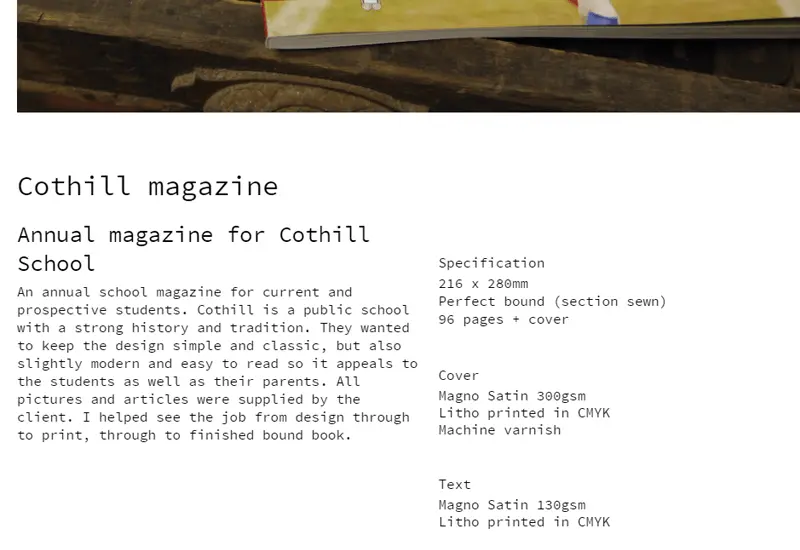 Demo Image: Magazine Layout