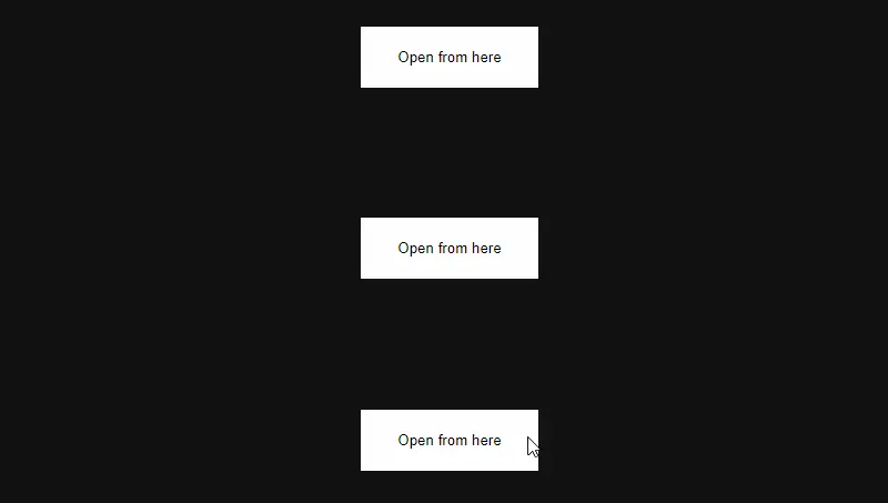 Demo Image: Animate Modal Out From Trigger