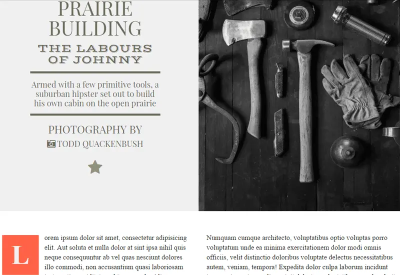 Demo Image: Responsive Layout Magazine Style