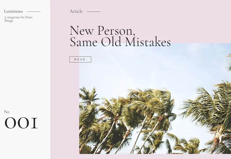 Demo Image: Luminous Magazine