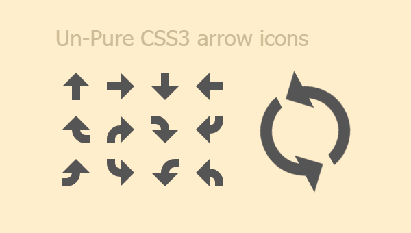 Demo Image: CSS3 Arrow Icons