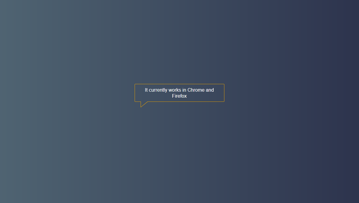 Demo image: Message Box With Arrow
