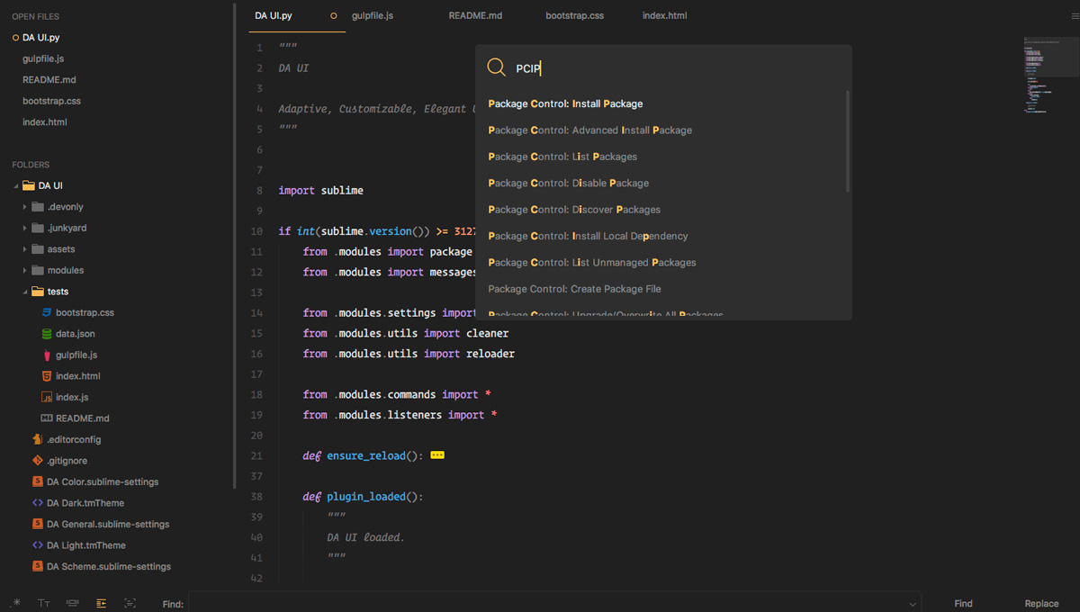 Demo image: DA UI