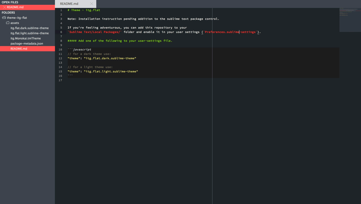 Demo image: Theme - itg.flat