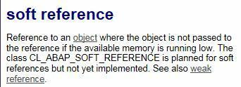 Java和ABAP中的几种引用类型的分析和比较