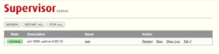 使用 Web Status 查看进程状态