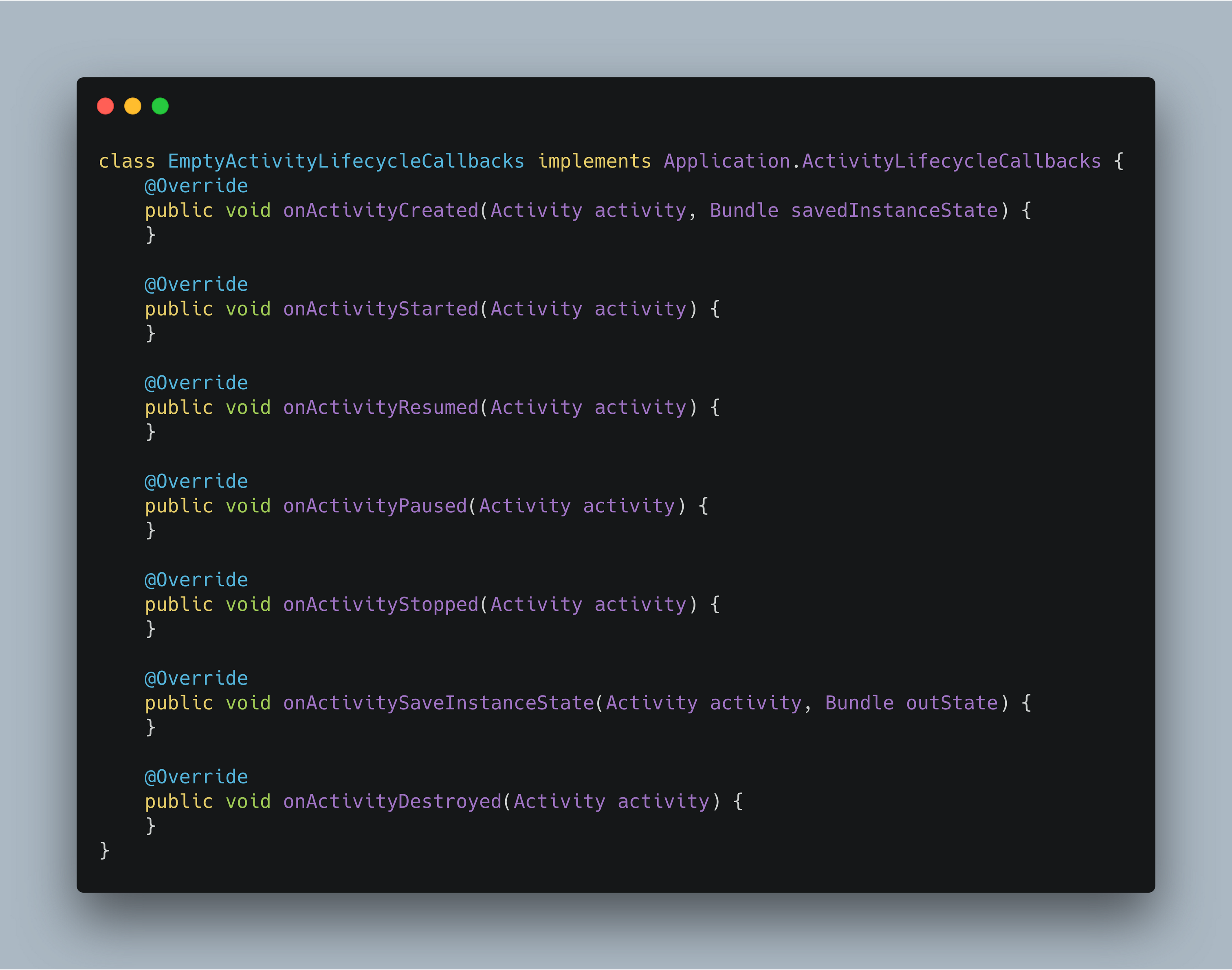 EmptyActivityLifecycleCallbacks