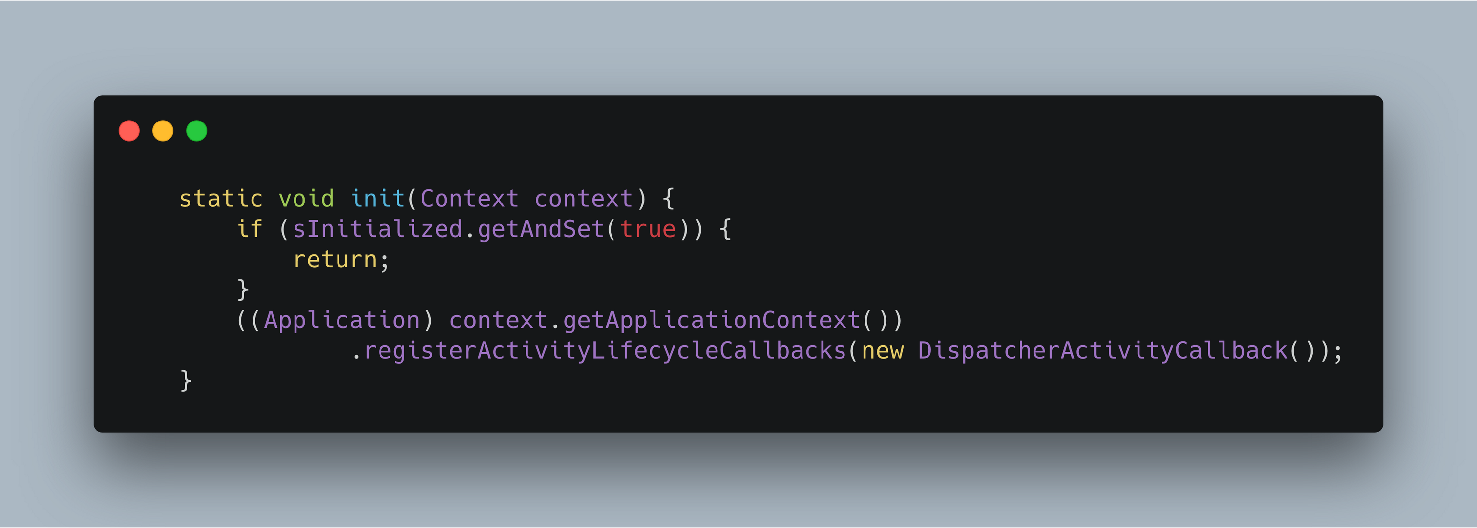 LifecycleDispatcher的init
