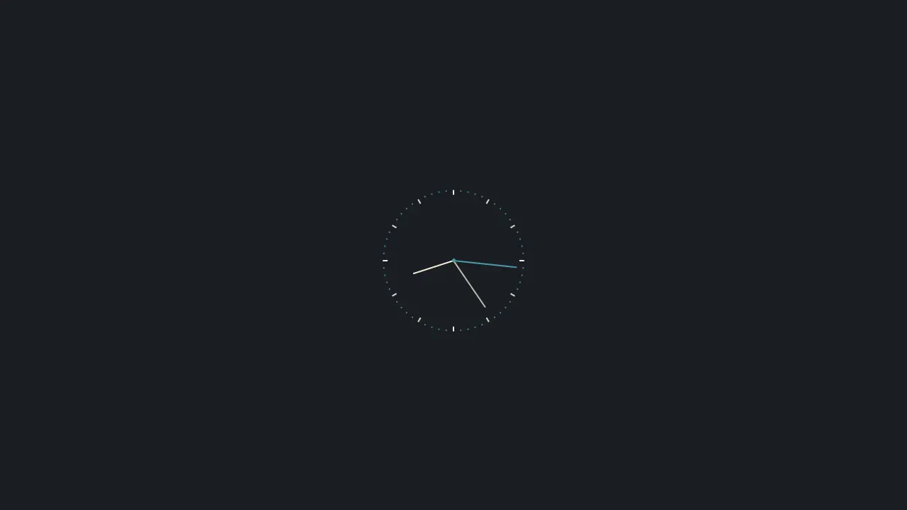 Demo image: Minimalist Clock