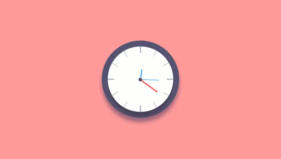 Demo image: JS + CSS Clock