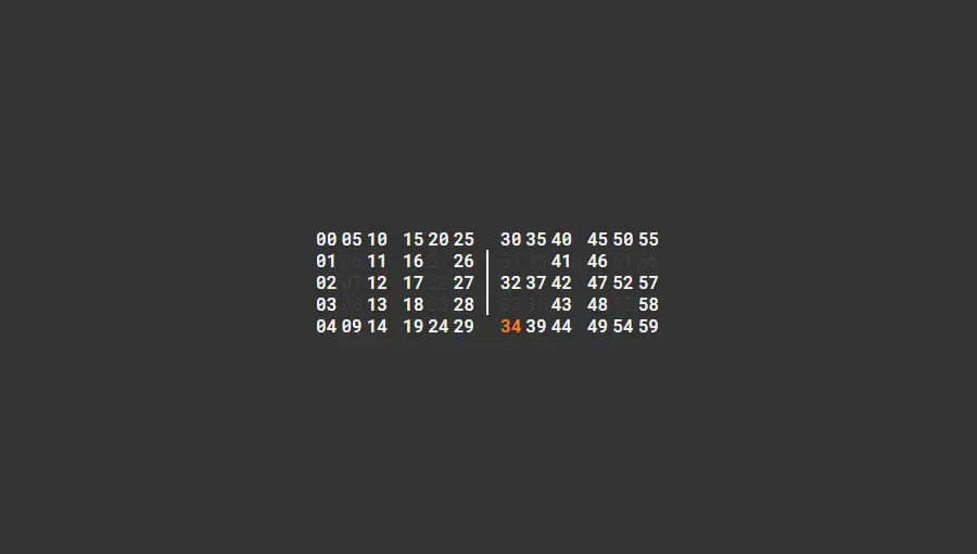 Demo image: Typographic Clock