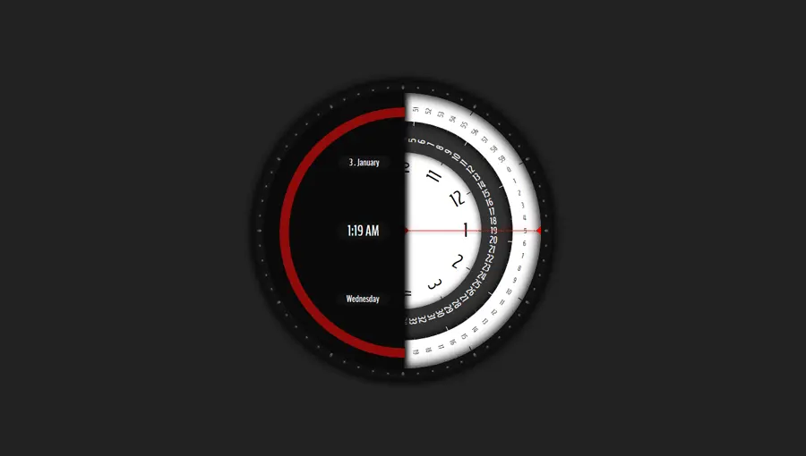 Demo image: Analog Digital Clock