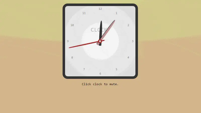 Demo Image: Sweet Analog Clock