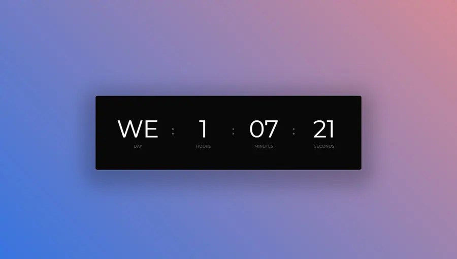 Demo image: CSS Variable-Powered Clock