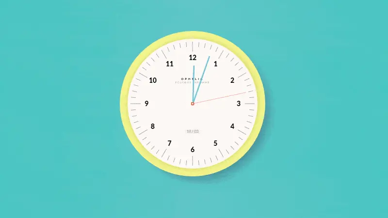 Demo Image: Animated Clock