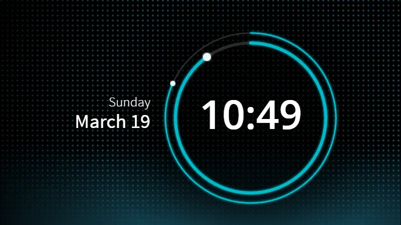 Demo Image: SVG Clock UI