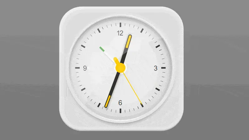 Demo Image: Pure HTML And CSS Braun Clock