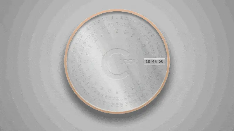 Demo Image: Rotating Clock