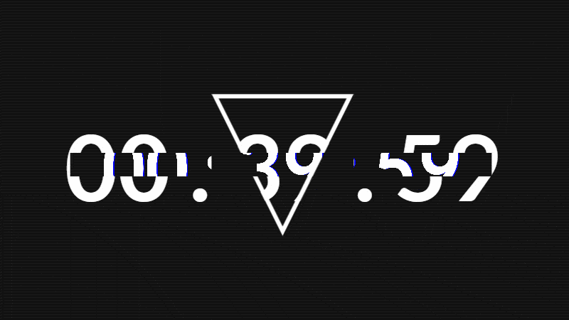 Demo Image: Glitch Clock
