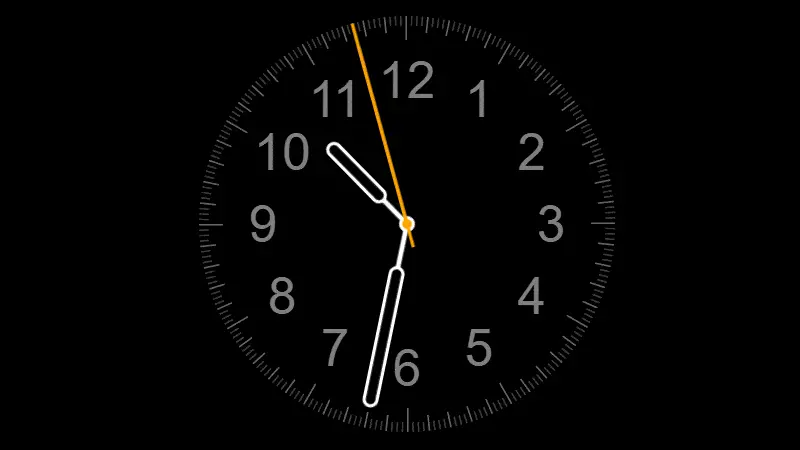 Demo Image: Apple Watch Clock
