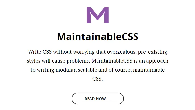 Cover Image: MaintainableCSS