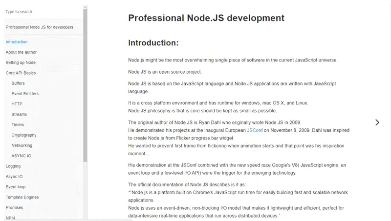 Cover book: Professional Node.js Development