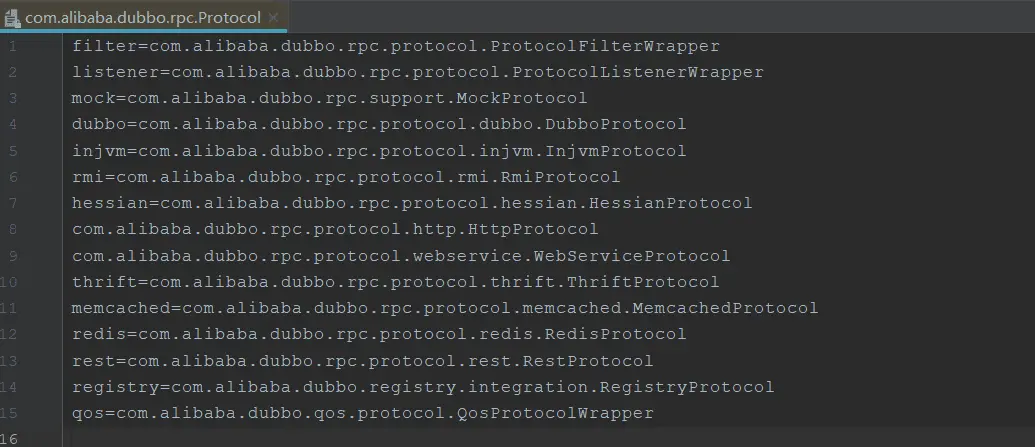 Protocol接口实现
