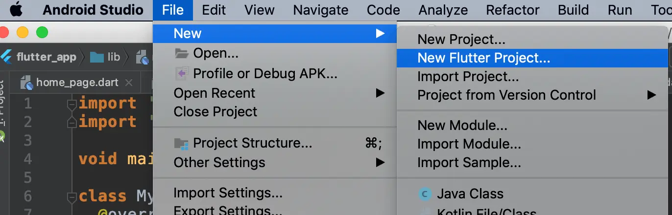 create-flutter-project