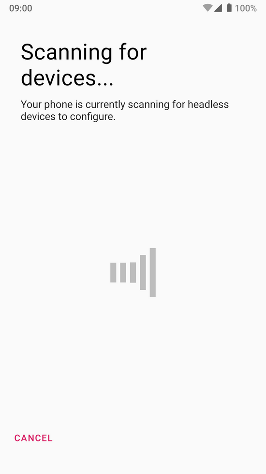 Google Home like WiFi remote configuration for an headless Android device