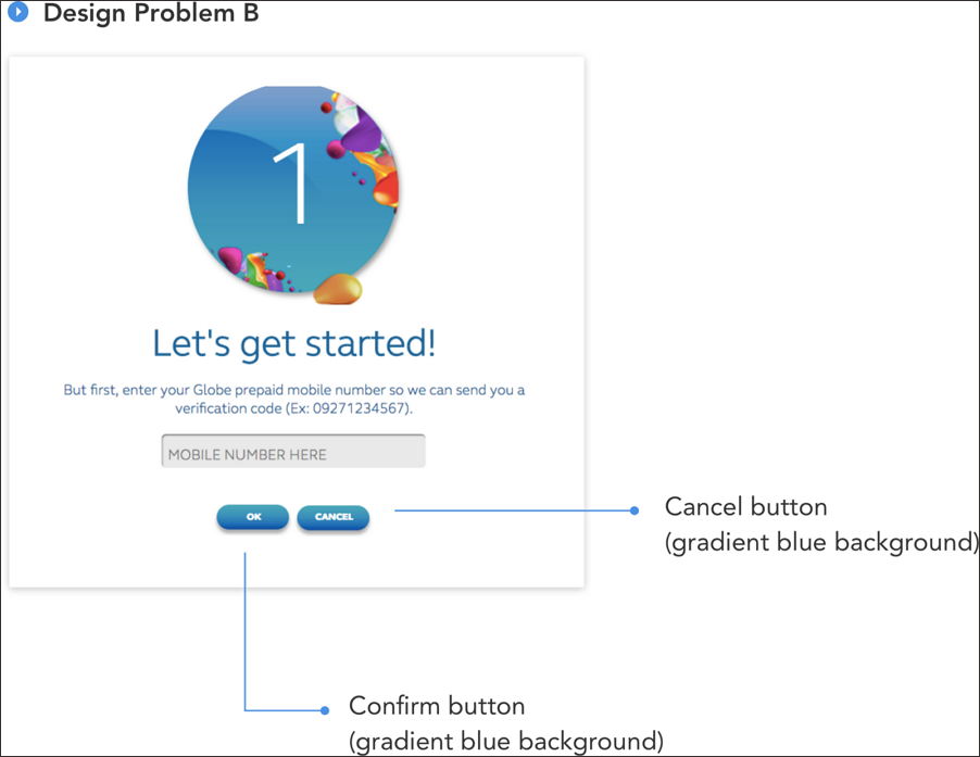 相同视觉权重的按钮设计