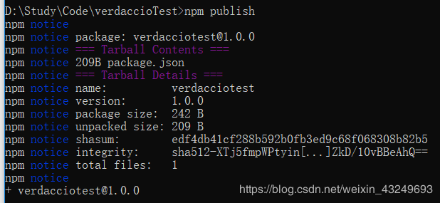 npm publish