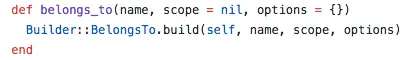 belongs_to method inside of ClassMethods