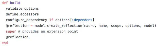 build method in Association class