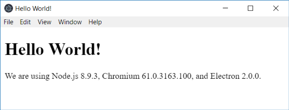 Electron apps in JavaScript