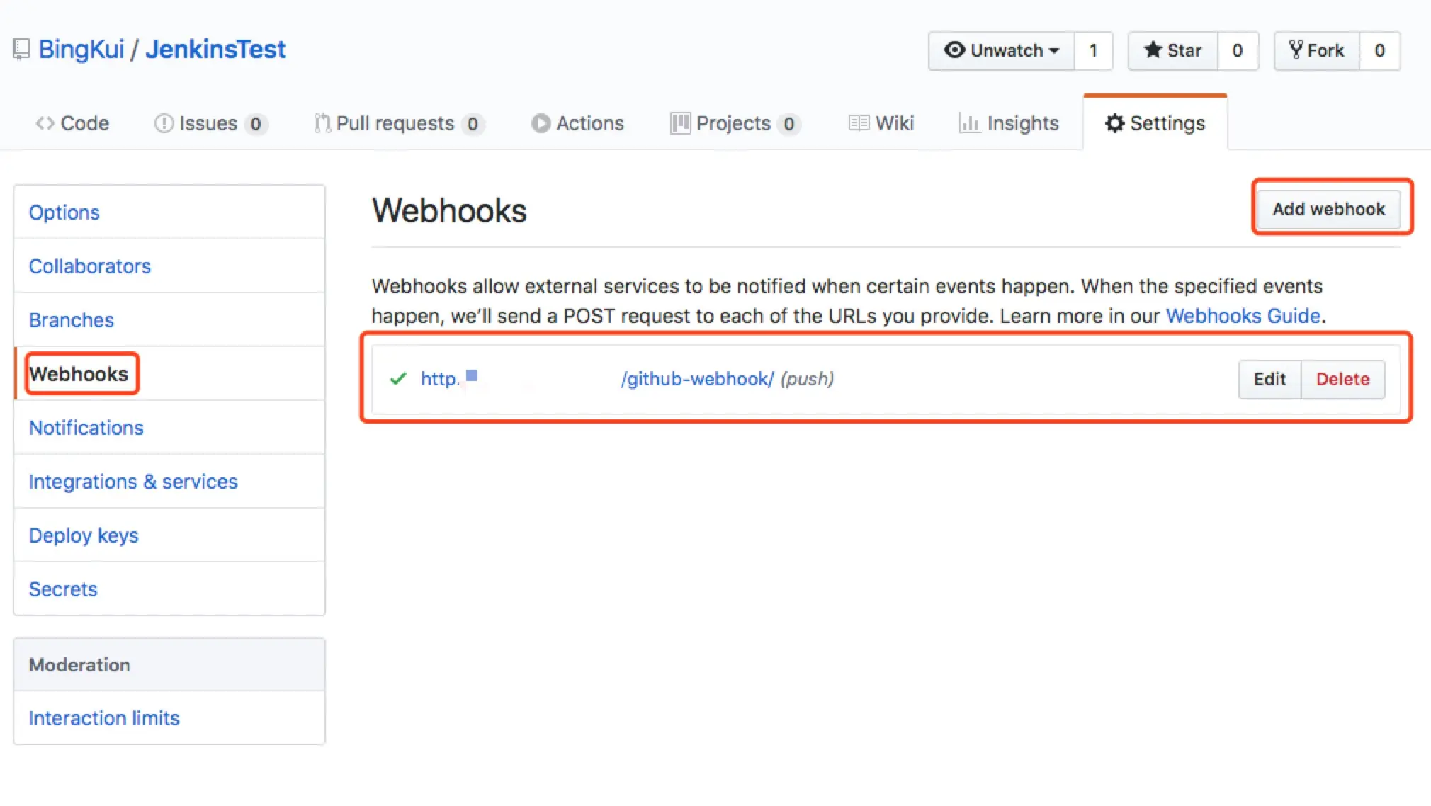 Add webhook