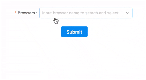 SelectSearch showcase