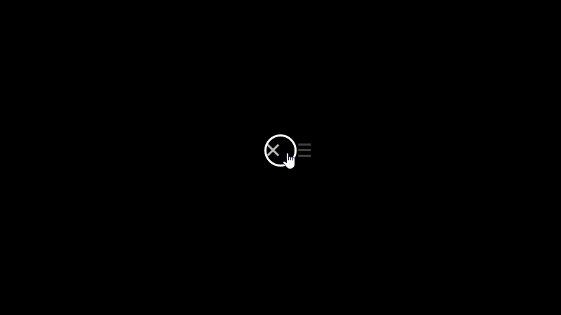 Demo Image: Animated Menu Icon