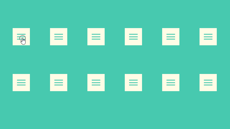Demo Image: Hamburger Icon Animations