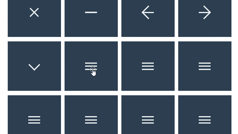 Demo Image: Hamburger Icon Animations