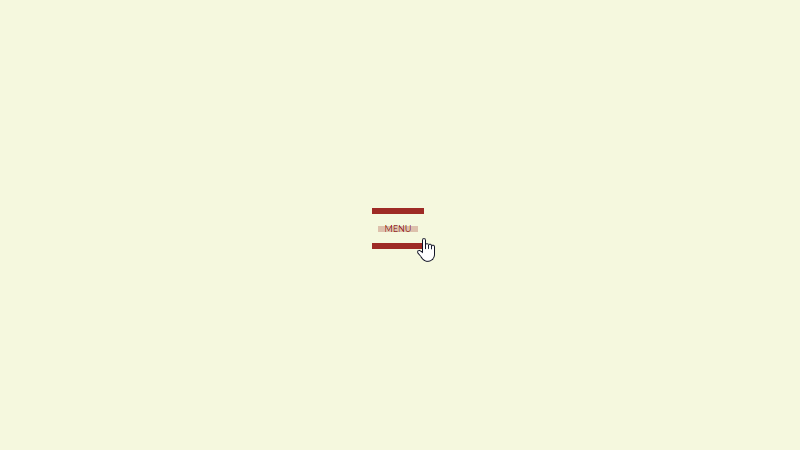 Demo Image: Expanding Hamburger Navigation Icon