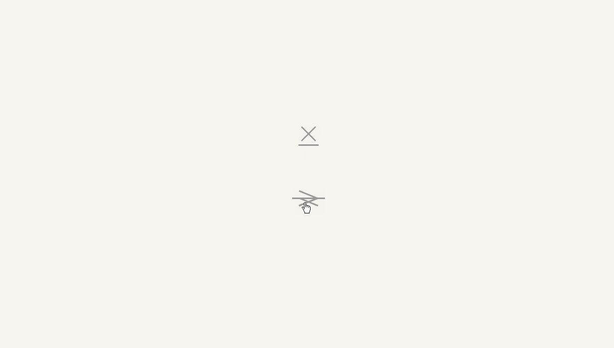 Demo image: Hamburger Icon Animation To Cross Underline With CSS