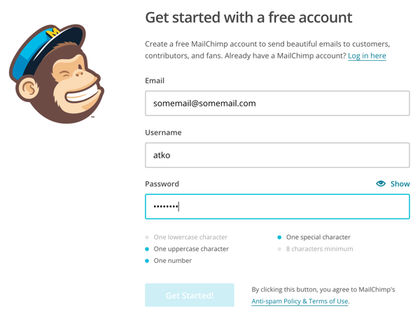 明确指出密码填写要求