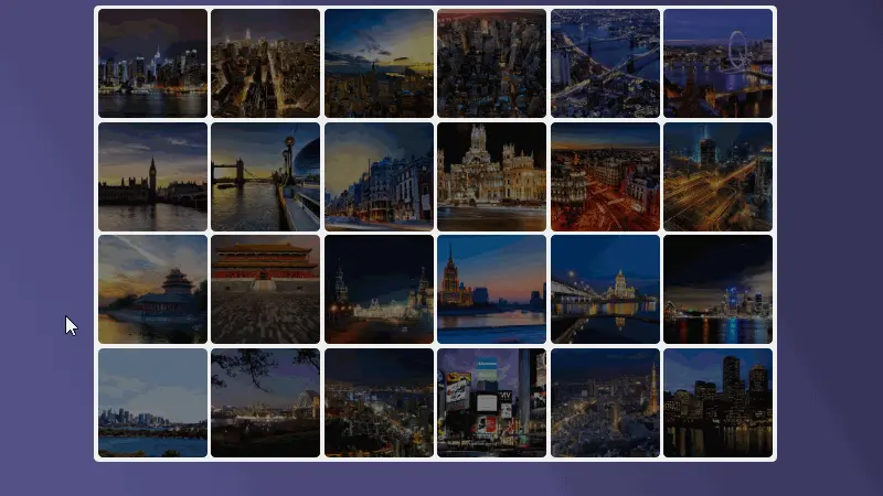 Demo Image: Gallery With Wave Transition Effect
