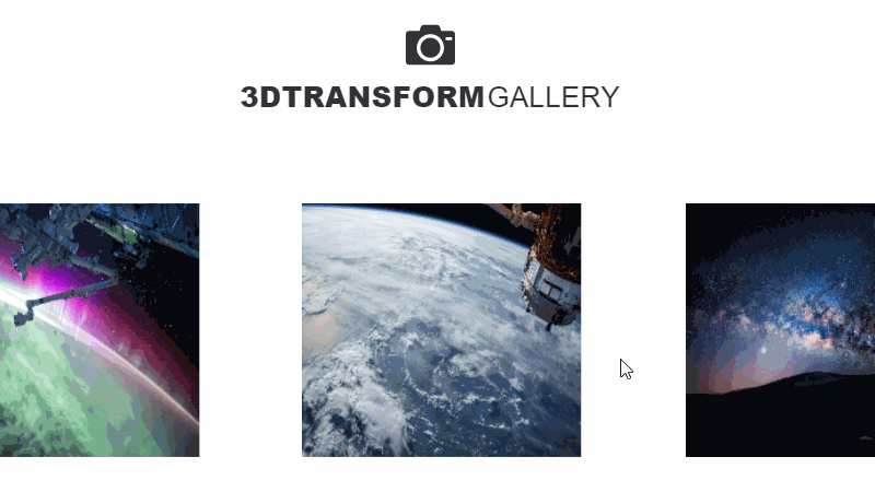 Demo Image: CSS 3D Transform Gallery