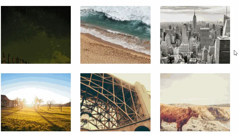 Demo Image: Accessible Off-Canvas Grid Gallery