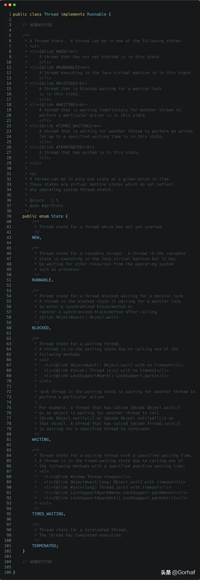 “全栈2019”Java多线程第十章：Thread.State线程状态详解
