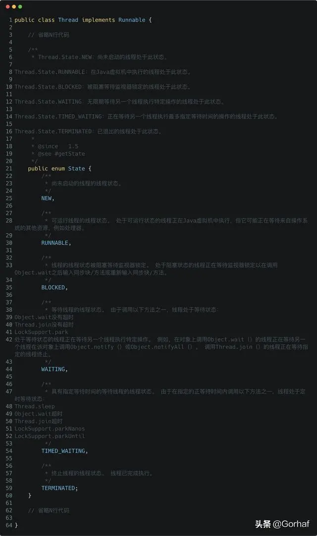“全栈2019”Java多线程第十章：Thread.State线程状态详解