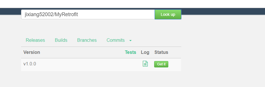 jitpack下搜索realse项目
