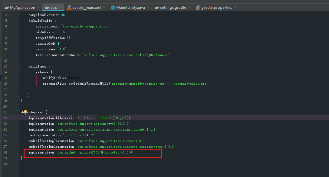 app目录下build.gradle