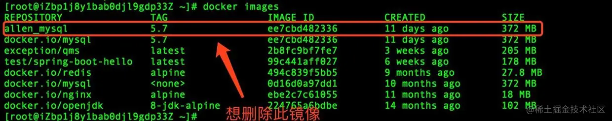 Docker 查看镜像信息